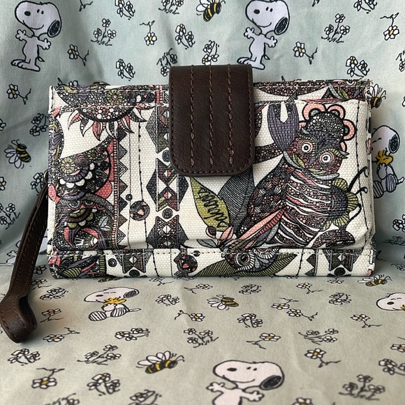 Sakroots Multicolor Patterned Owl Wallet - Picture 2 of 2